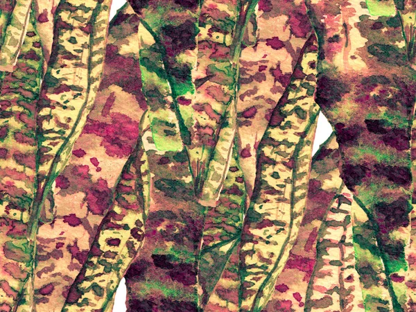Акварельні листя безшовний візерунок . — стокове фото