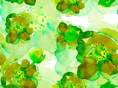 Suluboya Tertemiz Desen 'i Bırakıyor.