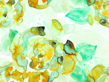 Suluboya Tertemiz Desen 'i Bırakıyor.