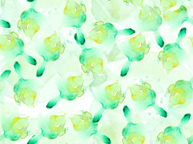 Suluboya Tertemiz Desen 'i Bırakıyor.