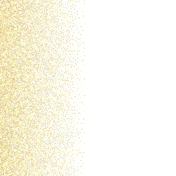 Isolated golden dust particles. — Stock Vector