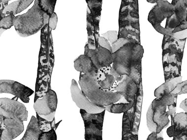 Suluboya Tertemiz Desen 'i Bırakıyor.