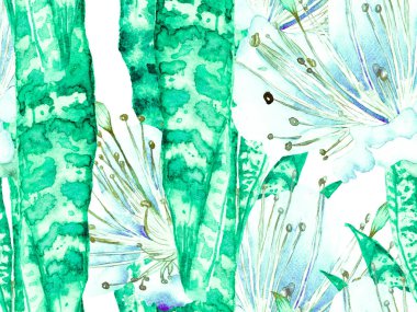 Suluboya Tertemiz Desen 'i Bırakıyor.