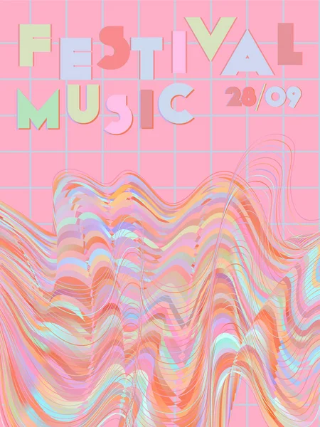 Μουσικό φεστιβάλ εξώφυλλο. — Διανυσματικό Αρχείο
