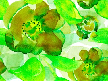 Suluboya Tertemiz Desen 'i Bırakıyor.