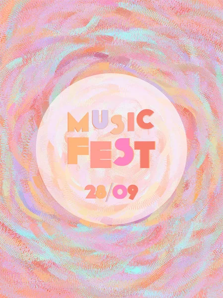 Couverture du festival de musique fond. — Image vectorielle