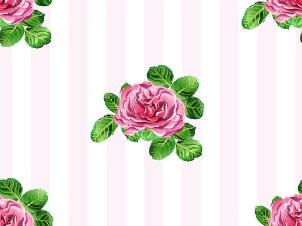 Vector Rose Background. — Stock Vector