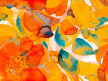 Suluboya Tertemiz Desen 'i Bırakıyor.