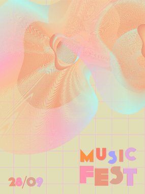 Müzik festivali arka planı.