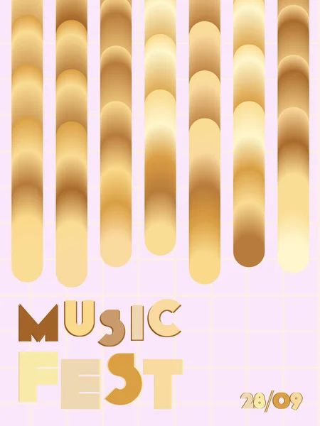 Couverture du festival de musique fond. — Image vectorielle