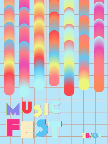 Musik festival omslag bakgrund. — Stock vektor