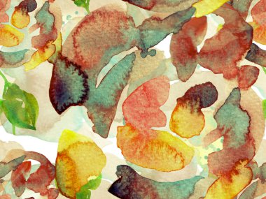 Suluboya Tertemiz Desen 'i Bırakıyor.