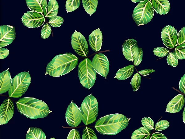 Φύλλα χωρίς ραφή μοτίβο. — Διανυσματικό Αρχείο