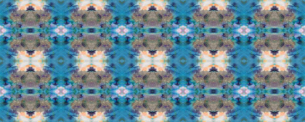 Paintbrush Aztec Background. Watercolor Ethnic Design. Chevron Geometric Swimwear Pattern. Kilim Rug Random Texture. Blue, Grey, Green Pastel Fun Rectangle Ikat Rapport. Ethnic Seamless Pattern.