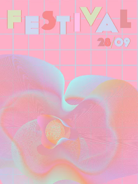 Musica festival copertina sfondo. — Vettoriale Stock