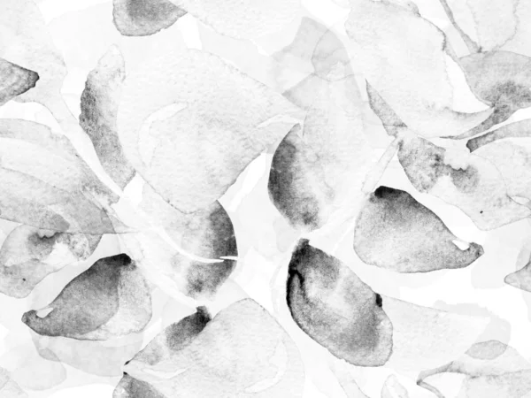 Aquarel bladeren naadloos patroon. — Stockfoto