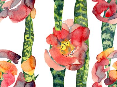 Suluboya Tertemiz Desen 'i Bırakıyor.