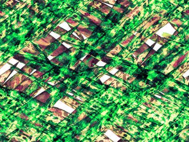 Suluboya Tertemiz Desen 'i Bırakıyor.