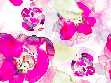 Suluboya Tertemiz Desen 'i Bırakıyor.