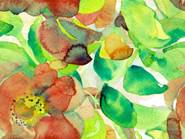 Suluboya Tertemiz Desen 'i Bırakıyor.