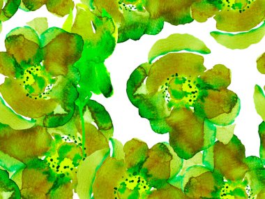 Suluboya Tertemiz Desen 'i Bırakıyor.