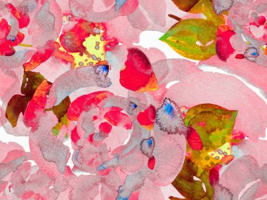 Suluboya Tertemiz Desen 'i Bırakıyor.