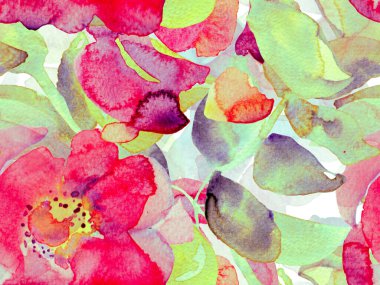 Suluboya Tertemiz Desen 'i Bırakıyor.