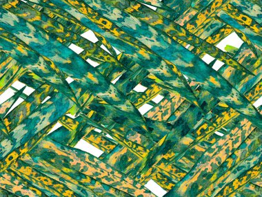 Suluboya Tertemiz Desen 'i Bırakıyor.