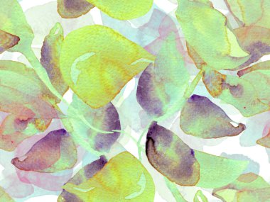 Suluboya Tertemiz Desen 'i Bırakıyor.