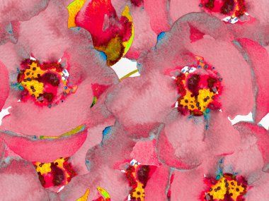 Suluboya Tertemiz Desen 'i Bırakıyor.