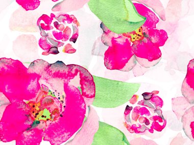 Suluboya Tertemiz Desen 'i Bırakıyor.