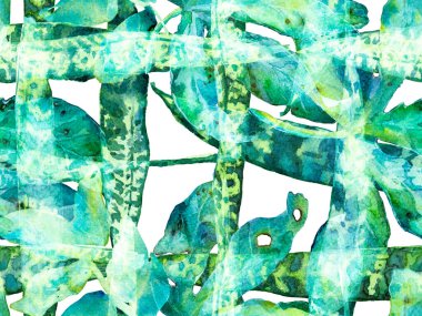 Suluboya Tertemiz Desen 'i Bırakıyor.