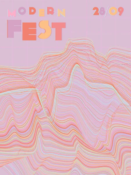 Couverture du festival de musique fond. — Image vectorielle