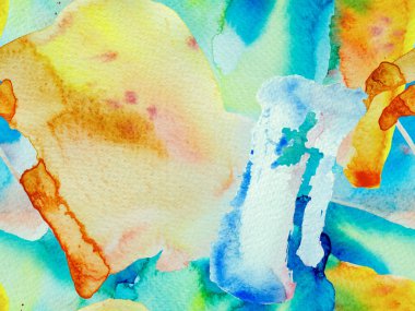 Suluboya kusursuz desen.