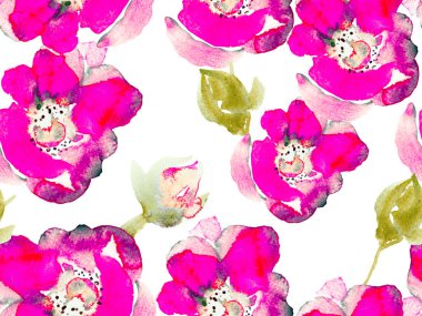 Suluboya Tertemiz Desen 'i Bırakıyor.