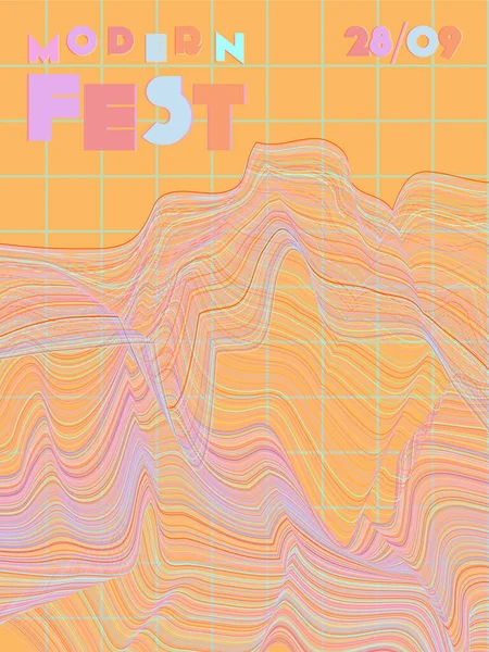 Music festival cover background. — Stockový vektor