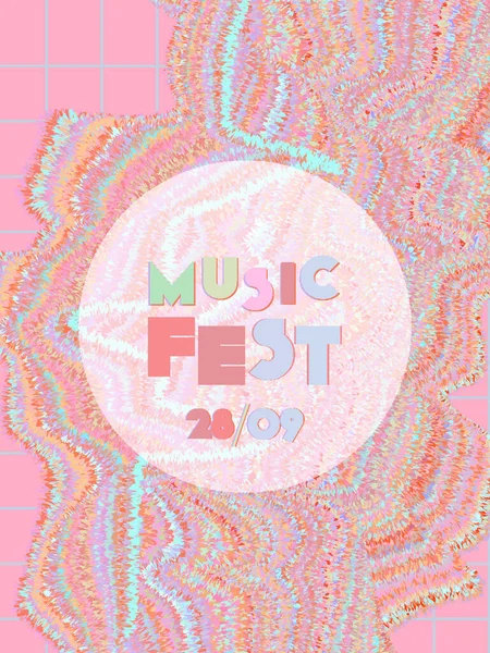 Couverture du festival de musique fond. — Image vectorielle