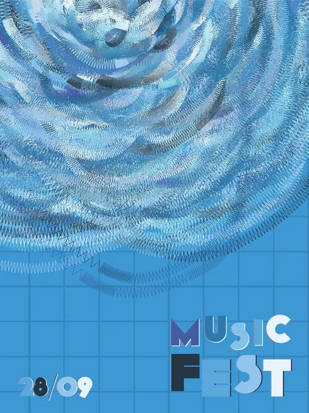 Couverture du festival de musique fond. — Image vectorielle