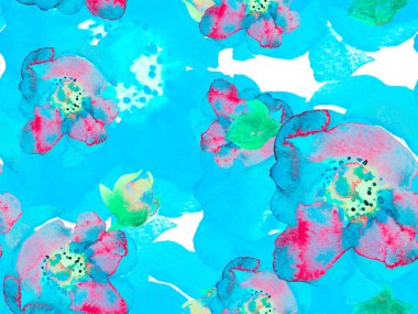 Suluboya Tertemiz Desen 'i Bırakıyor.