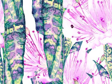 Suluboya Tertemiz Desen 'i Bırakıyor.