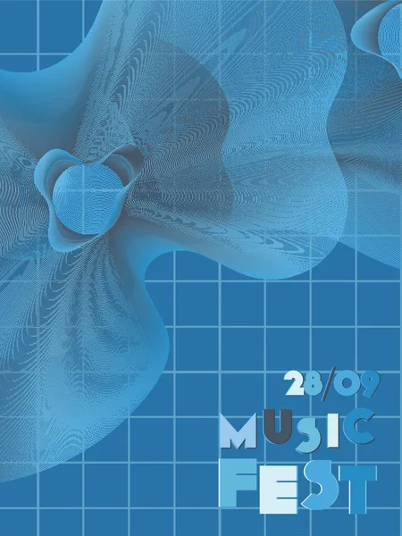 Couverture du festival de musique fond. — Image vectorielle