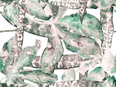 Suluboya Tertemiz Desen 'i Bırakıyor.