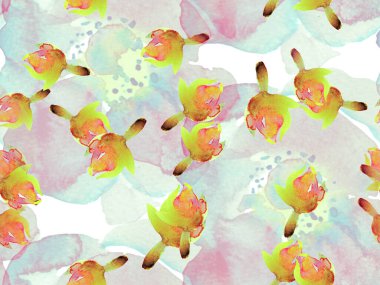 Suluboya Tertemiz Desen 'i Bırakıyor.