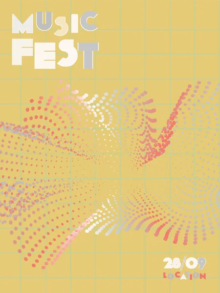 Couverture du festival de musique fond. — Image vectorielle