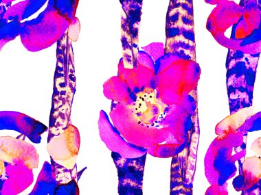 Suluboya Tertemiz Desen 'i Bırakıyor.