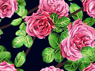 Vektör Gül Arkaplanı.