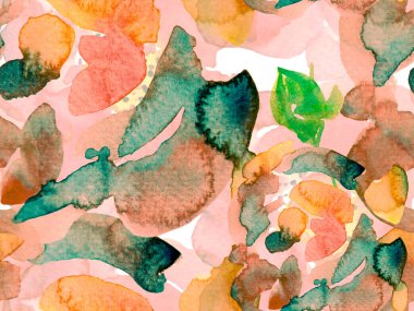 Suluboya Tertemiz Desen 'i Bırakıyor.