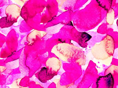 Suluboya Tertemiz Desen 'i Bırakıyor.