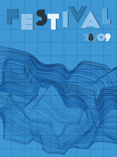 Обложка музыкального фестиваля. — стоковый вектор