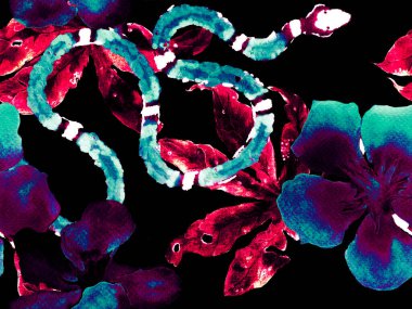 Yılan kusursuz desen.